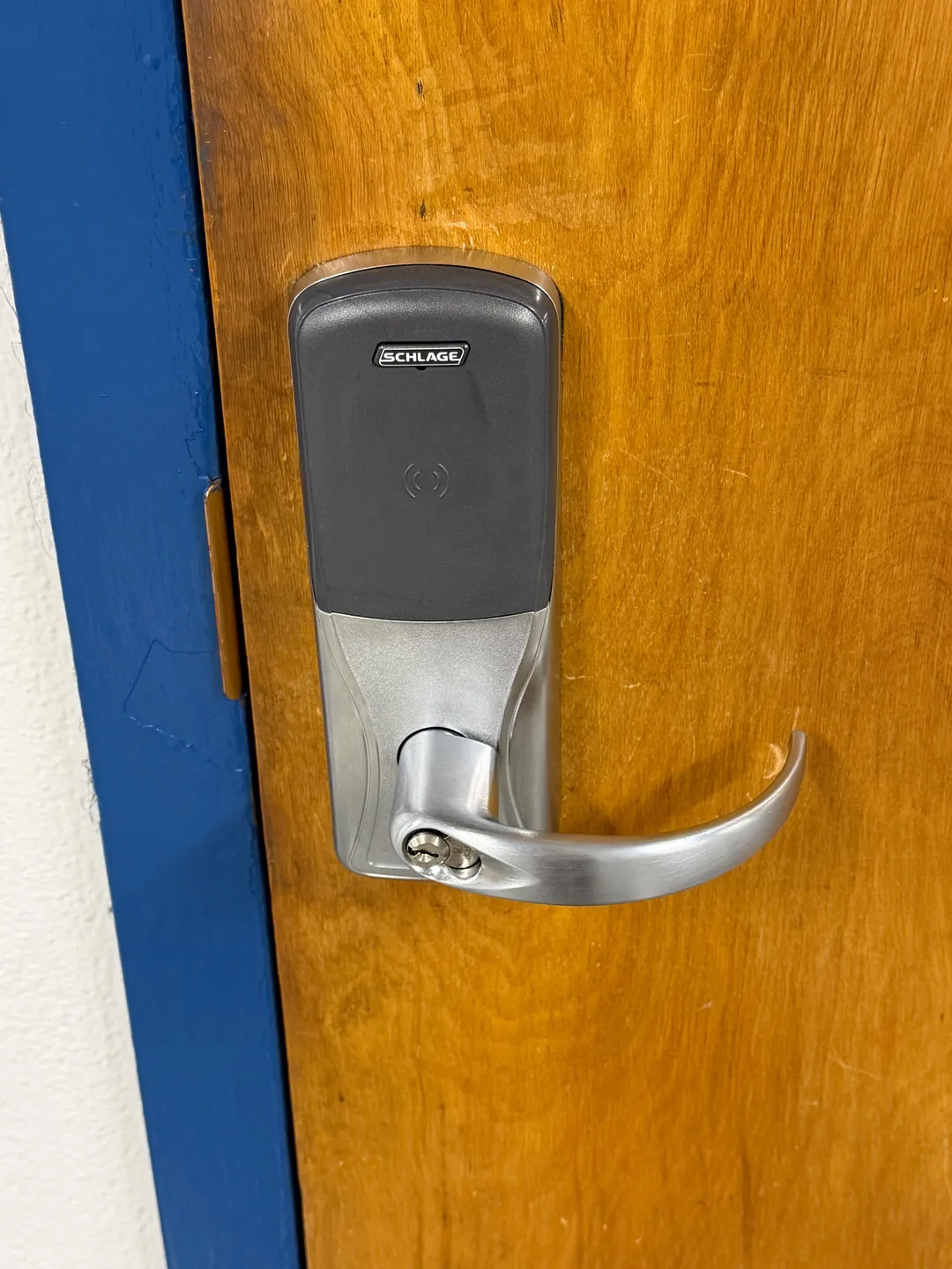 Thanks to an advanced security system, school doors can automatically lock once lockdown mode is initiated, protecting any students inside the classroom.