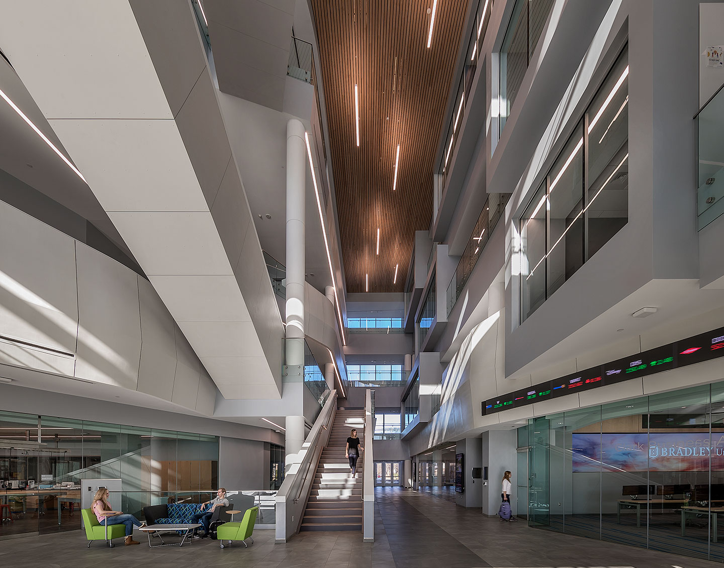 Bradley-University-2 Bradley University Business and Engineering Convergence Center interior