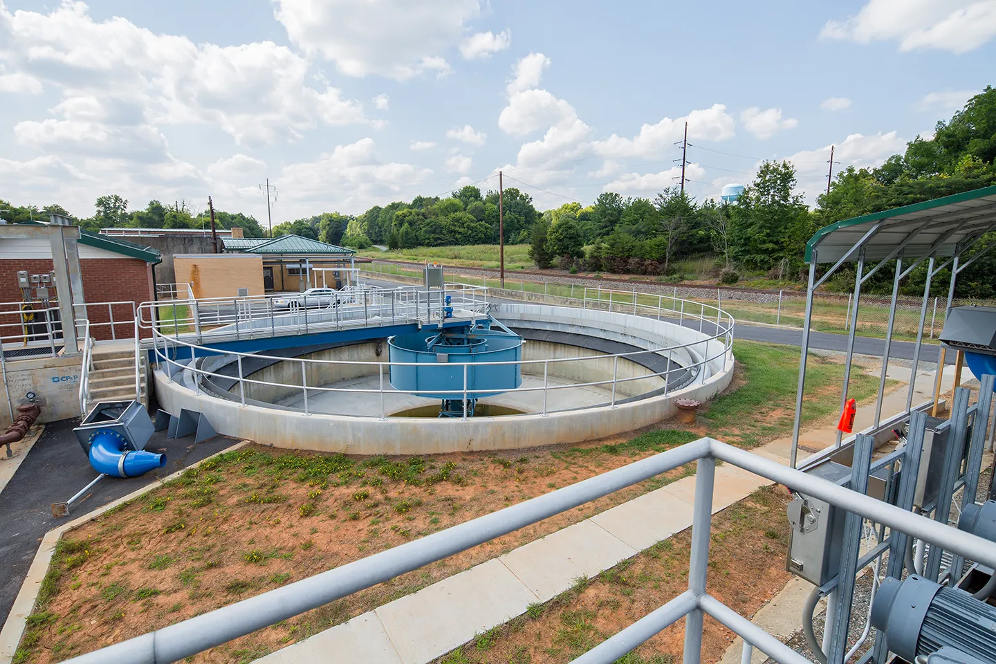 Working on the Maple Avenue Wastewater Treatment Plant in Halifax County, Virginia, prepared me for my work in the Denver office. Photo courtesy of Dewberry. 