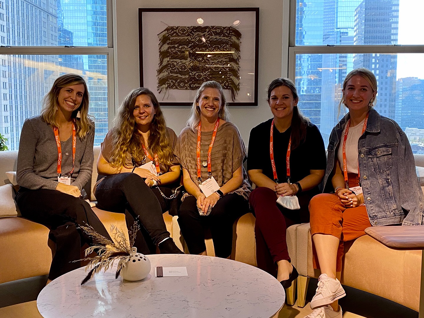 A few of our interior designers at NeoCon 2021.