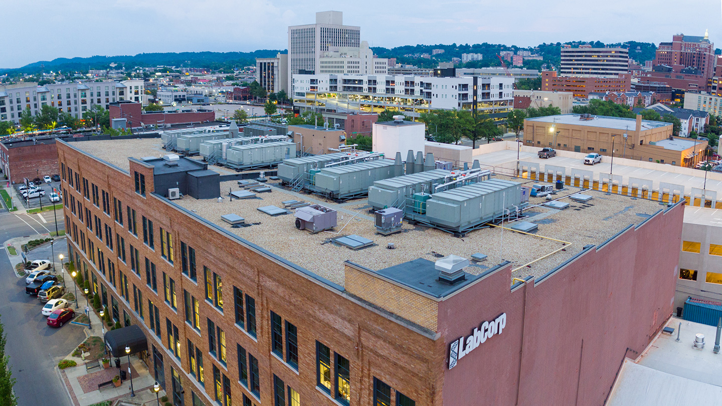 In some instances, we installed new ductwork before the existing ductwork was removed to coincide with phased construction.