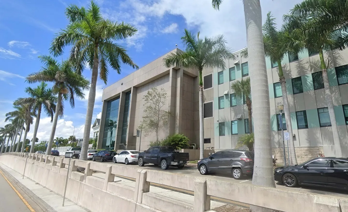 Phase one addressed the existing courts and government complex, like the courthouse shown here.