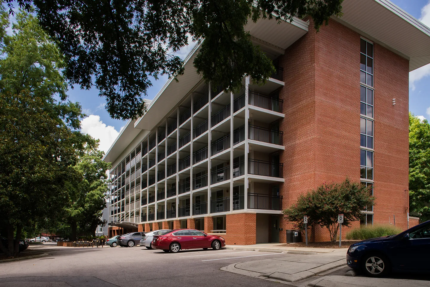 This part of campus contains several student dorms and dining areas, requiring our team to work around a high volume of traffic.