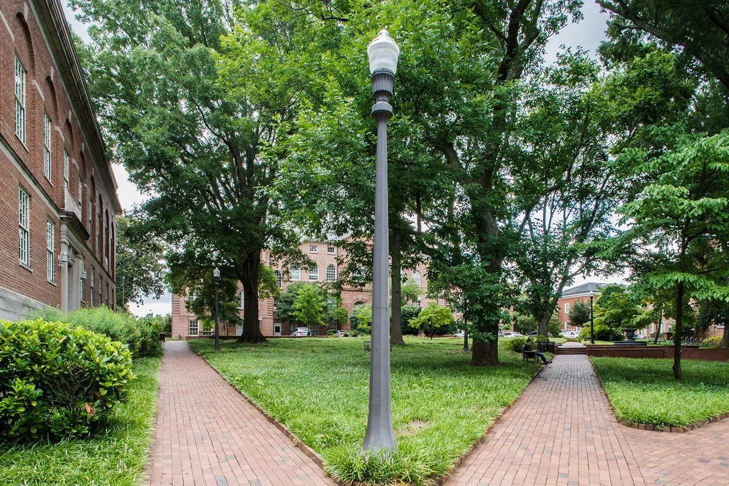 NCSU’s signature brick architecture also created complexities, leading us to propose an untraditional aerial and GPS survey approach.