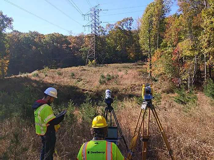 Our approach combines a ground-based camera and traditional survey equipment to collect accurate data without physical contact with energized assets.