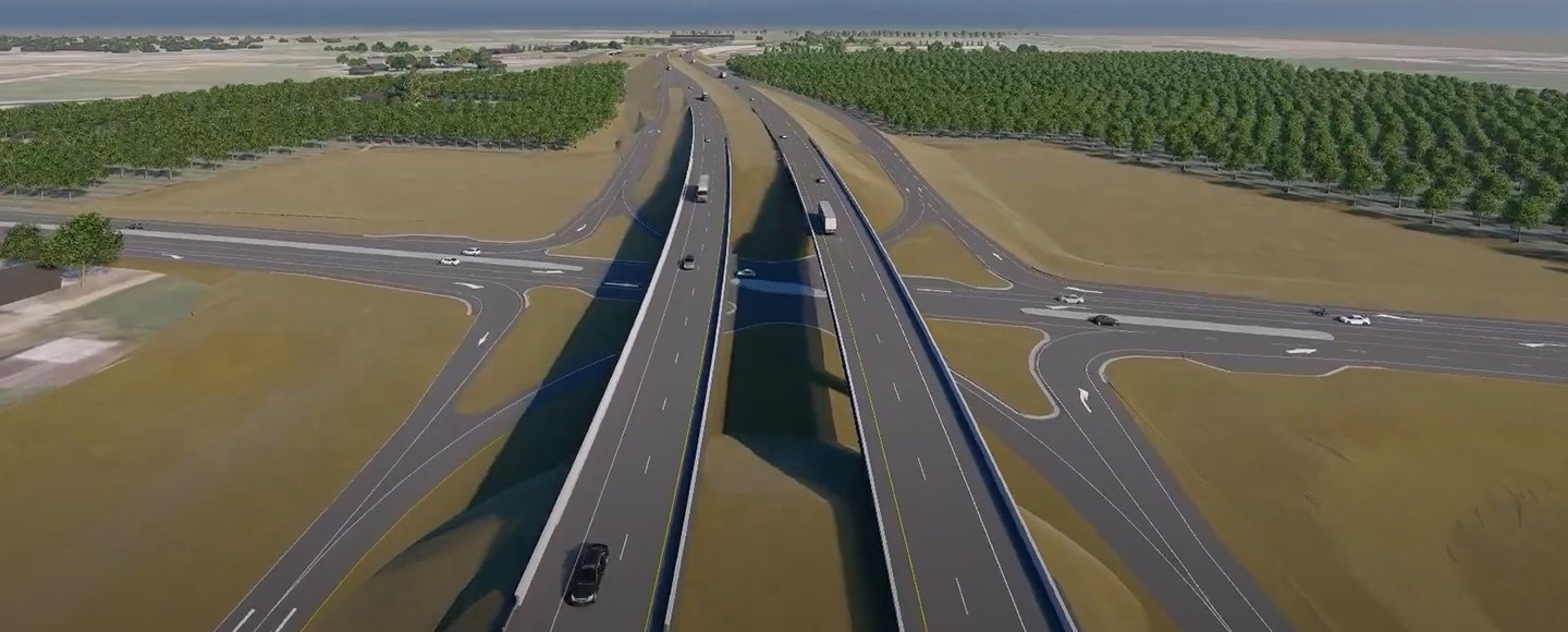 The Roselle Avenue single-point urban interchange (SPUI) is one of four SPUIs proposed for the NCC project.