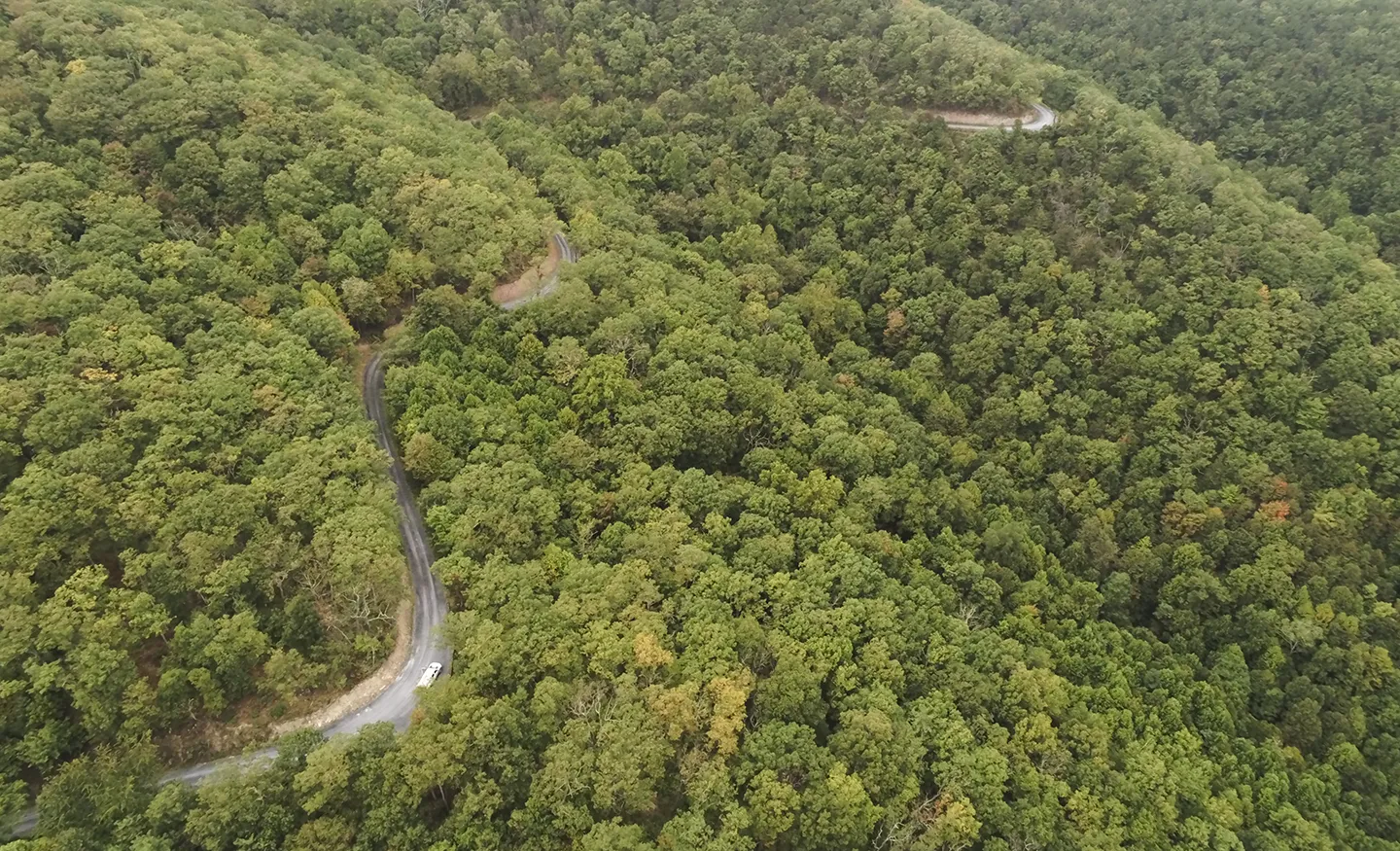 Due to the constraints of the mountainous terrain, our team redesigned over 80 miles of access roads.