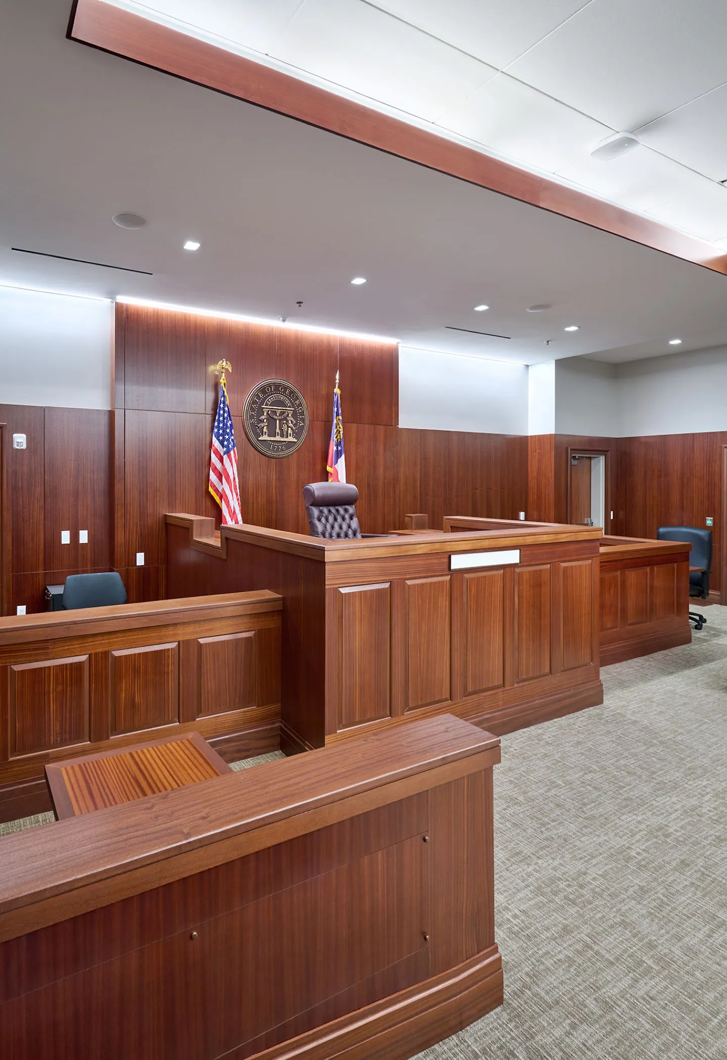 The new Chatham County Courthouse features 12 courtrooms. Photo courtesy ©Judy Davis, Architectural Photographer.
