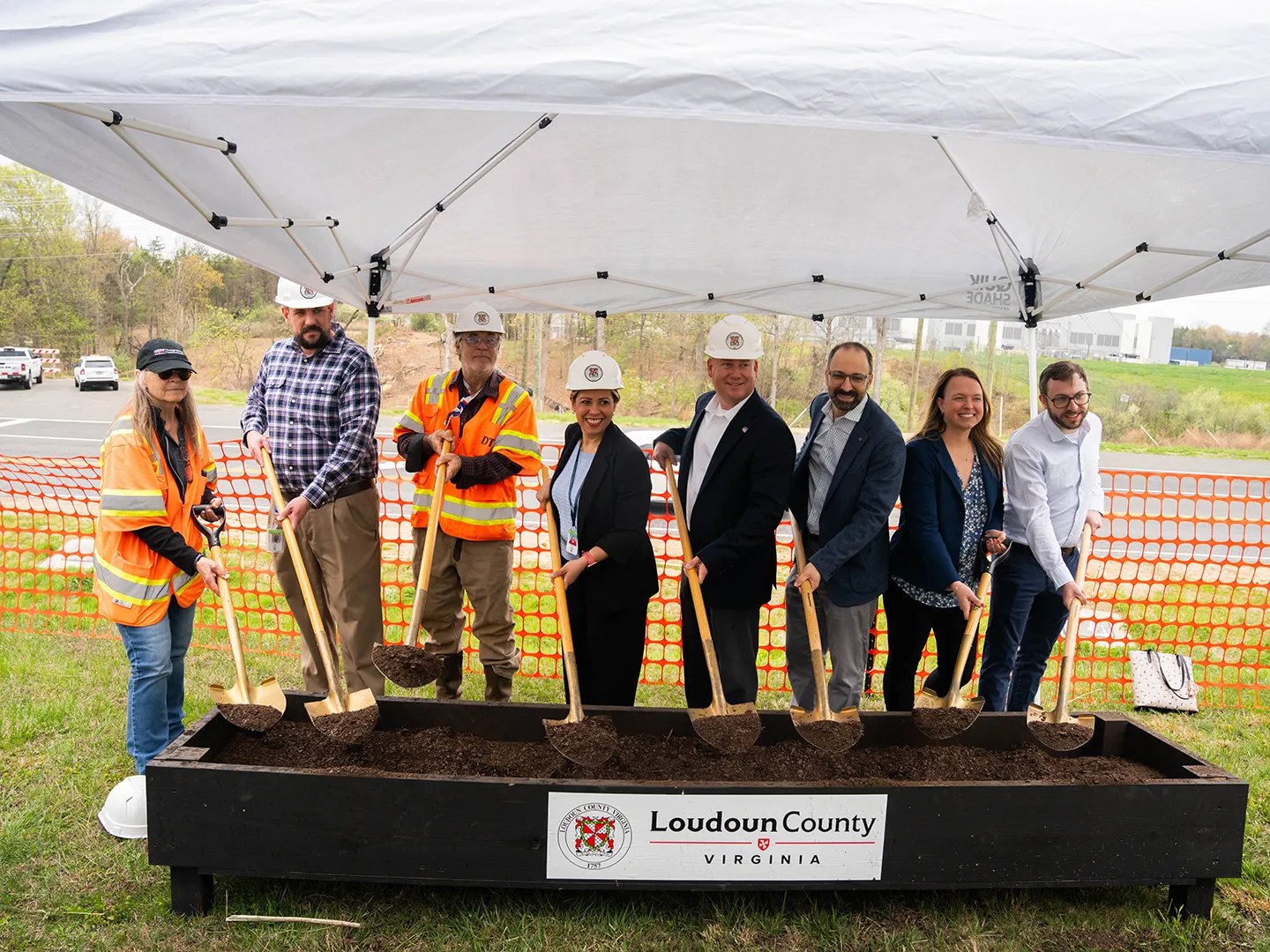 Crosstrail Boulevard groundbreaking ceremony.