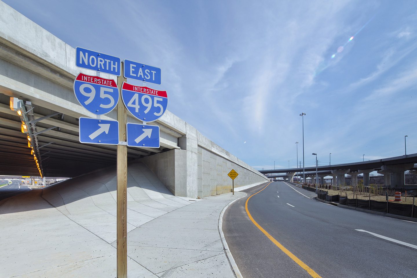 I-95/Telegraph Road Interchange and Mainline Reconstruction project. Photo by Dave Huh, courtesy of Dewberry.