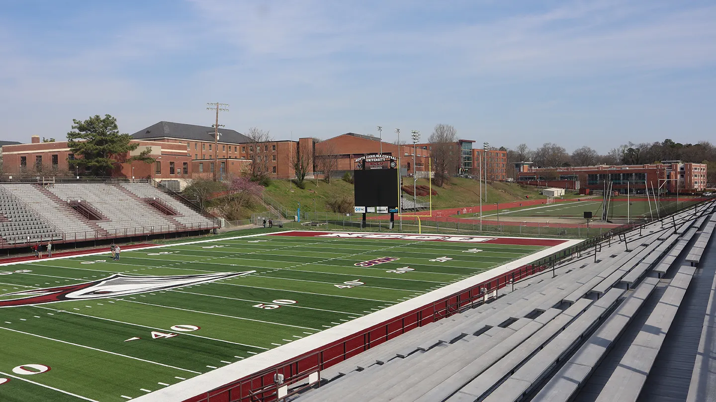 The stadium is the home of the Division I North Carolina Central University Eagles.