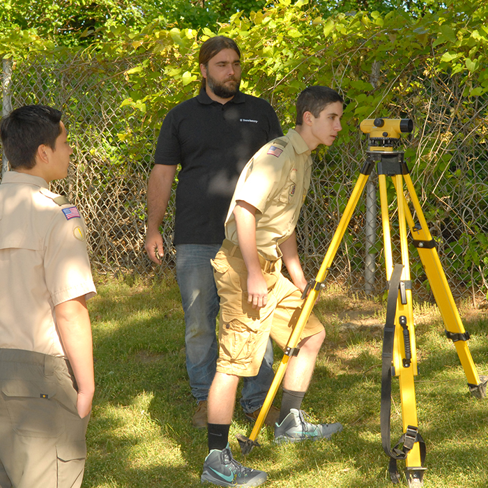Dewberry Hosts Survey Merit Badge Day