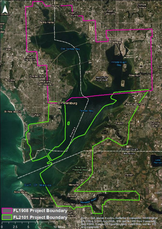 Dewberry has been awarded two task orders to conduct shoreline mapping in Tampa Bay, Florida. The first includes 226 square miles in lower Tampa Bay and the second is 300 square miles.