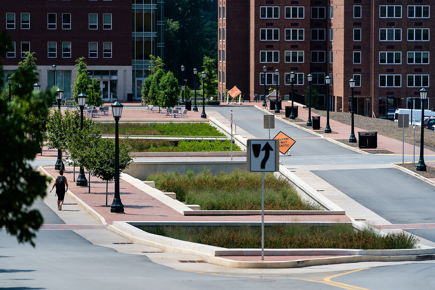 The Brandon Avenue District’s stormwater management project was recognized as an award-winner by ACEC Virginia, the Chesapeake Stormwater Network, and ENR MidAtlantic. Photo courtesy of Dewberry.