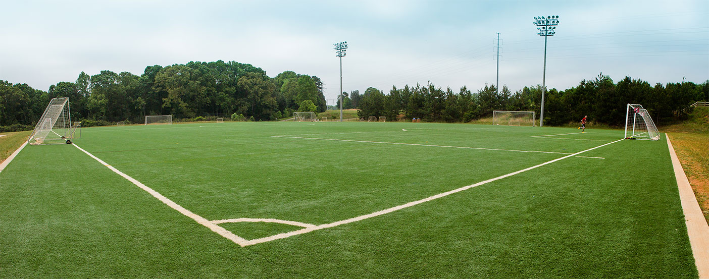 Our stormwater management solutions for new synthetic turf fields featured a subsurface that acts as an underground pond.