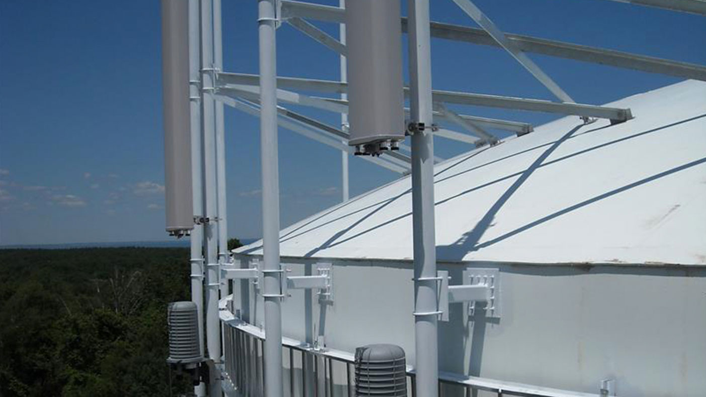We modified the water tank design to accommodate multiple antennas and remote radio units.