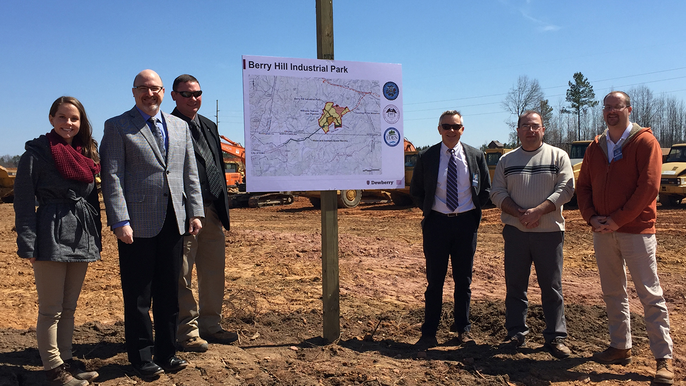 The groundbreaking ceremony for the new industrial park was attended by community members, government officials, and a number of our staff.