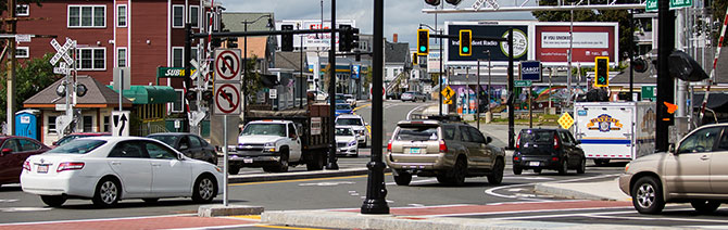 Present day Gloucester Crossing following construction.