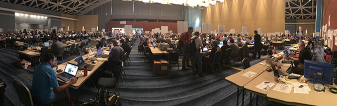 The FEMA joint field office in San Juan, Puerto Rico.