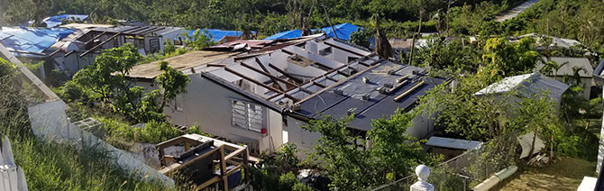 St. Thomas in the U.S. Virgin Islands experienced extensive hurricane damage.