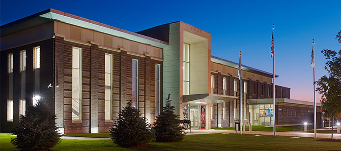 Exterior at night