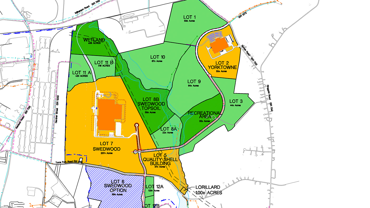 The site plan has already accommodated two manufacturers: cabinetmaker Yorktowne and furniture maker Swedwood, with investments of $15 million and $280 million, respectively.