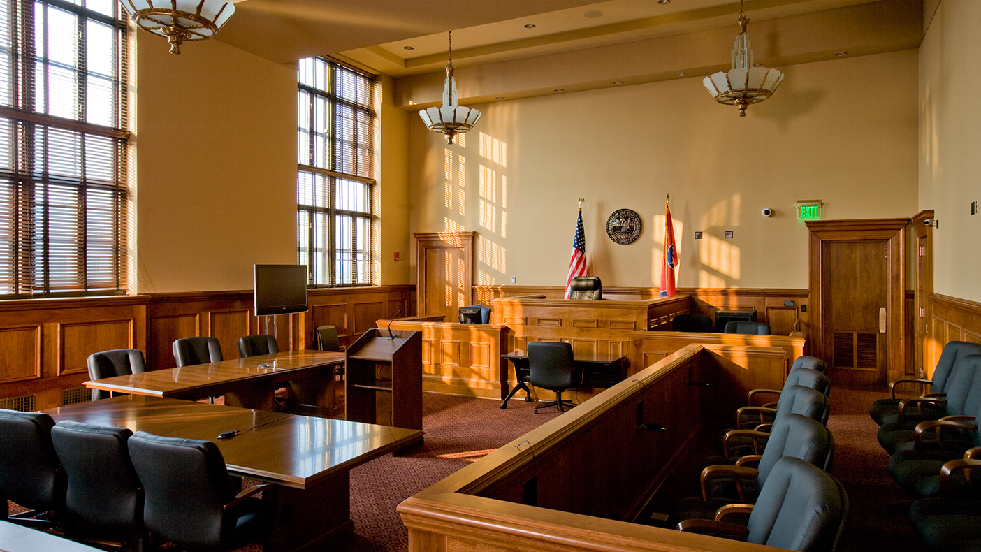 Modern courtroom technology and security systems were introduced without detracting from the overall historic context. The historic millwork was also reconfigured to support ADA accessibility.