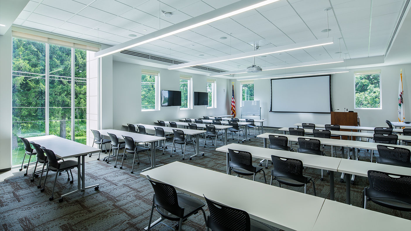 Three meeting rooms are used regularly by civic and student groups, supporting the police force’s vision for stronger community ties.