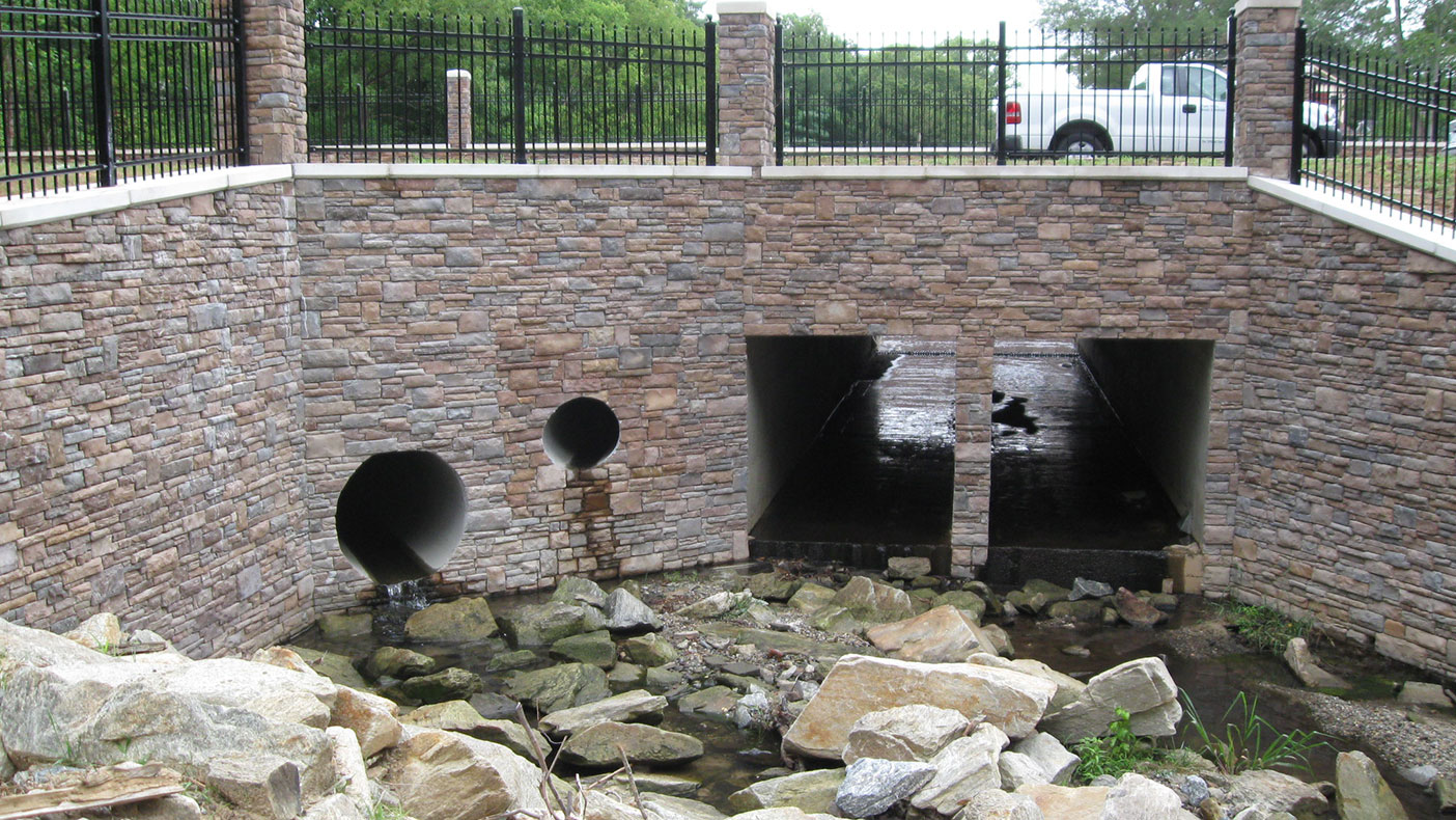 New detention pond provides safer environment for residents of a DeKalb County subdivision, while keeping the area aesthetically pleasing. 