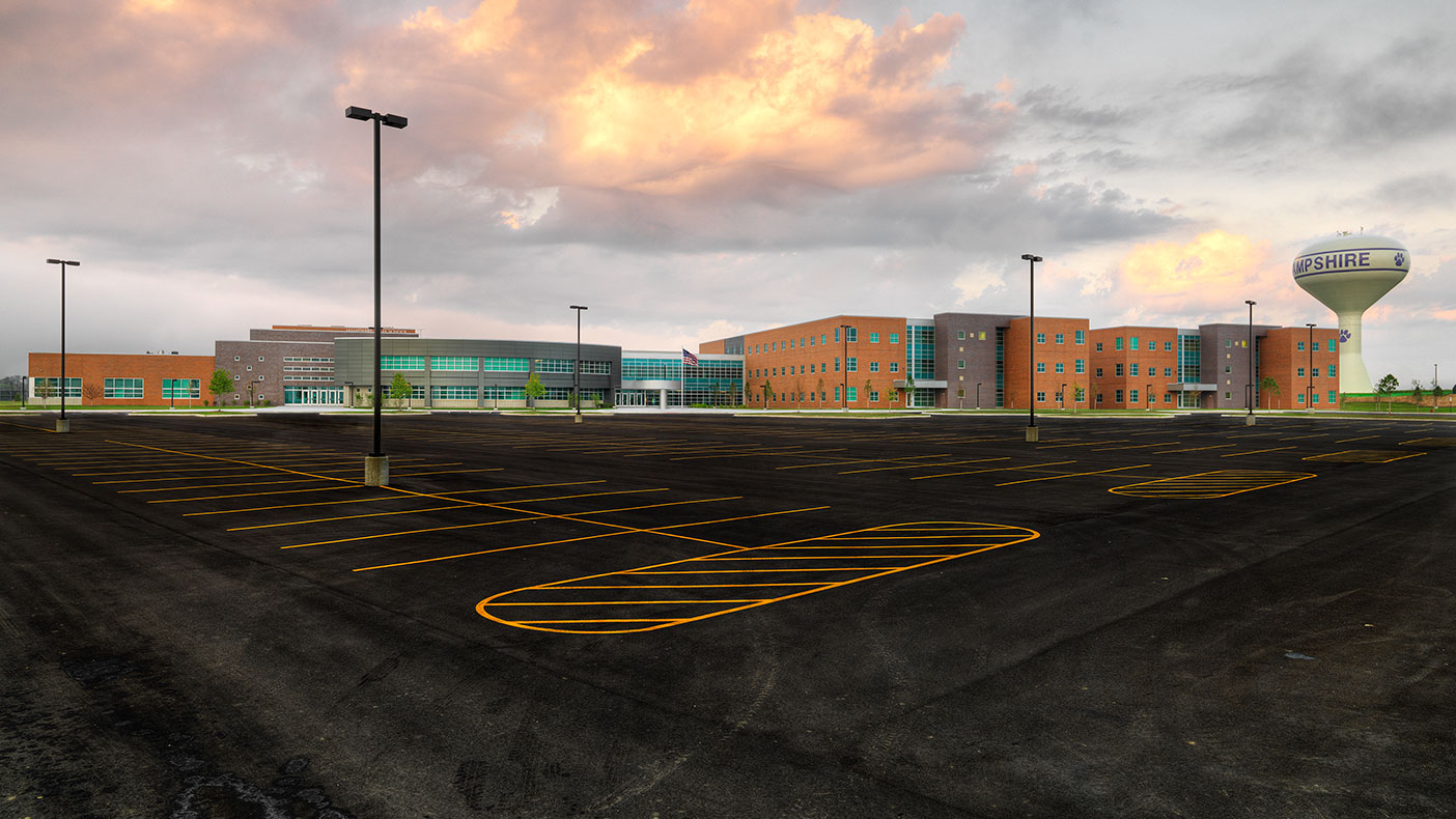 The new school was designed with safety and collaborative learning in mind.