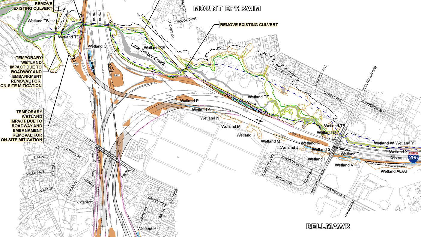 I-295/I-76/Rt. 42 Direct Connection Interchange