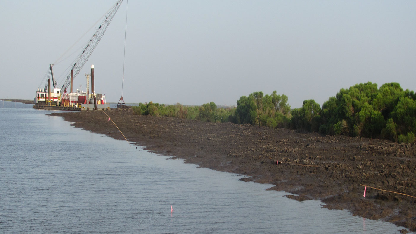 Restoration of the Louisiana coastline will have long-term benefits to the area, including improvements for native species and their ecosystem, as well as safeguarding cities from the effects of hurricanes.