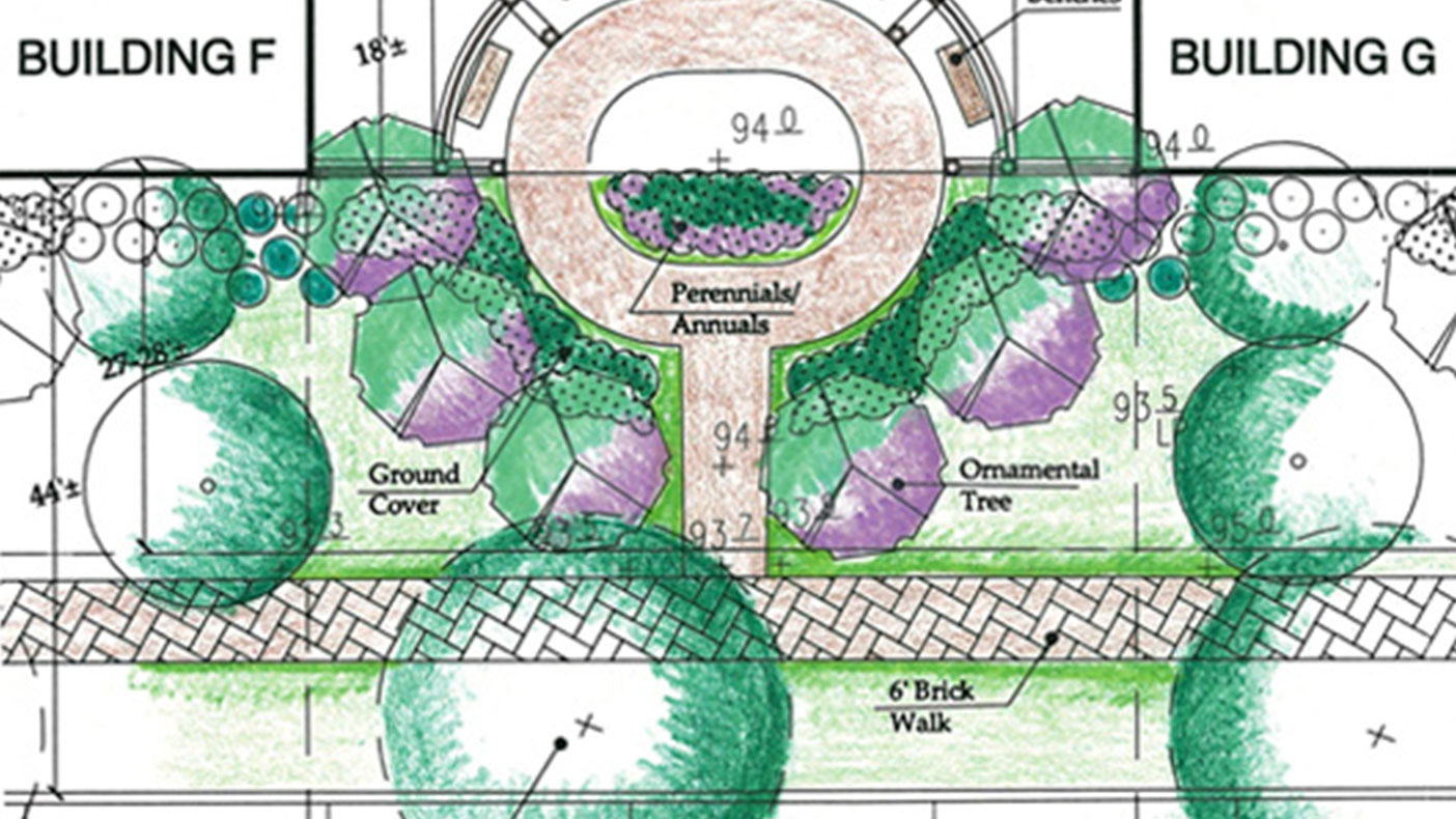 The LID features, including tree box filters, permeable pavers, vegetated filter strips, stormfilters, and landscape planters, were all designed using the 2014 Virginia Stormwater Regulations’ new runoff reduction methodology.