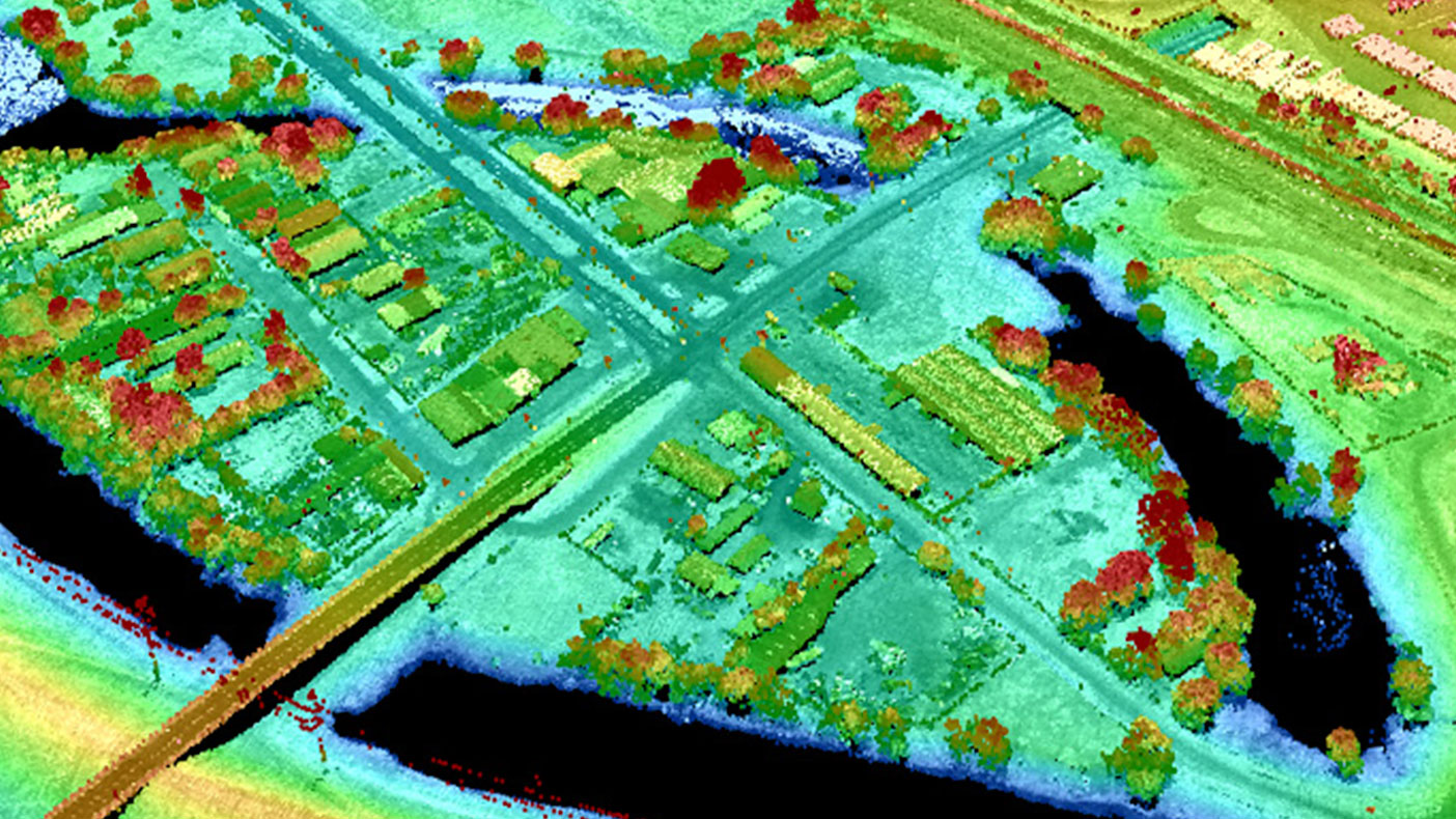 We used LiDAR data to locate and identify elevations of each property in order to perform a detailed flood risk assessment.