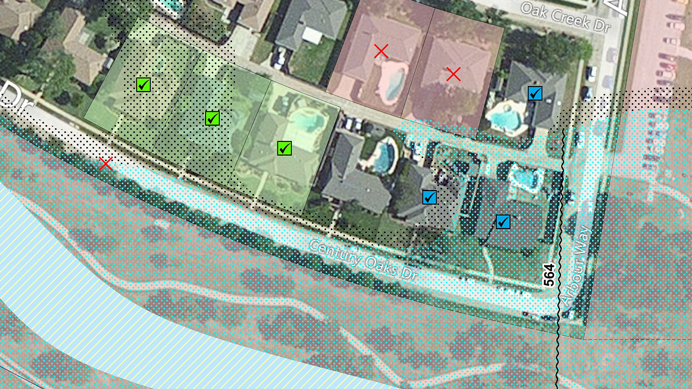 Our LiDAR data gave us more accurate flood risk assesment information with no cost to the property owner, helping to reduce flood insurance rates.