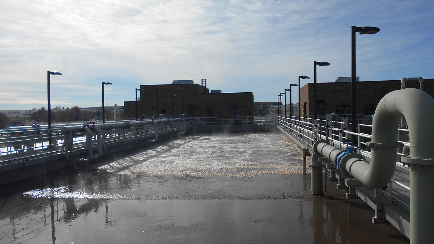 The upgraded WWTP employs a Johannesburg biological nutrient removal secondary process.