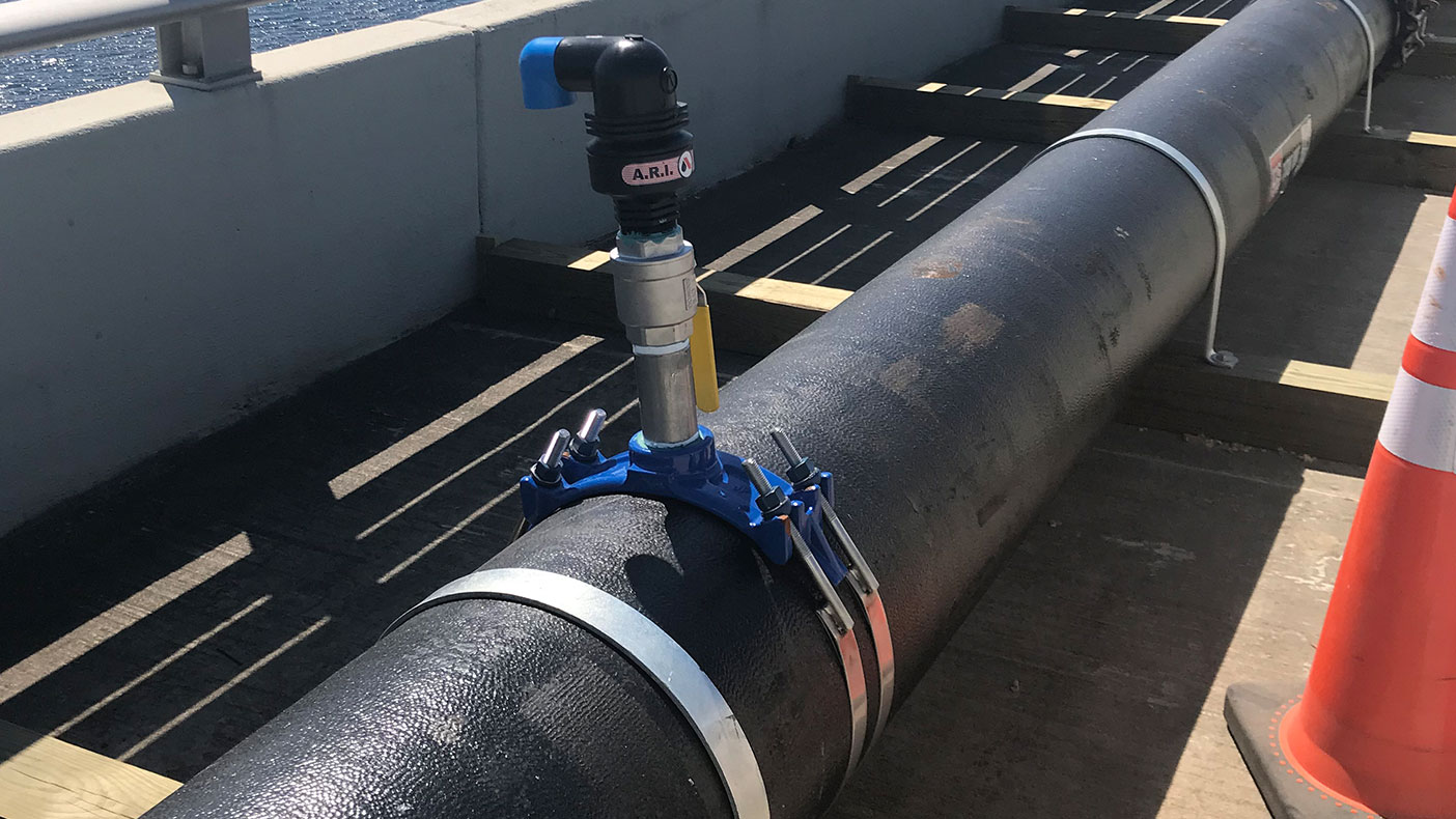 With the use of the model, we determined that with a flow of seven million gallons per day (MGD), the water level in the tanks remained within its minimum and maximum operating range.