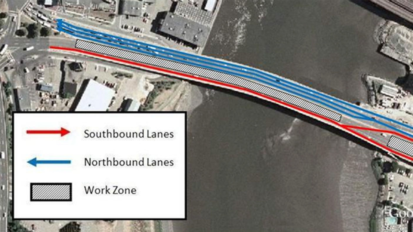 As part of a comprehensive traffic impacts study, we recommended temporary lane reconfigurations, signage, signal timing revisions, public information programs, alternative travel options, and dynamic message signs along major commute routes.