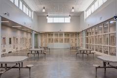 Exterior clerestory windows bring significant daylight into the pod.