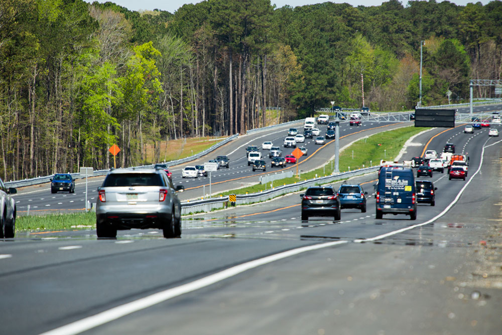 The firm’s services on the I-64 Segment I project included transportation, traffic, and stormwater engineering, and sound barrier designs.  Photo courtesy of Dewberry. Dave Huh, photographer.