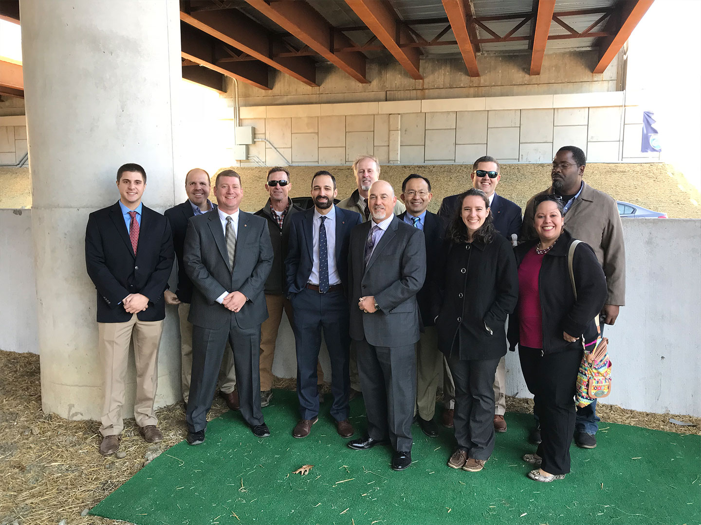 Members of the Dewberry design team and other consultants attended the ribbon-cutting ceremony for the opening of the new I-64 Segment I.