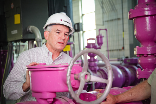 Jeff Chapin at the Noman Cole plant. Photo by Dave Huh, courtesy of Dewberry.