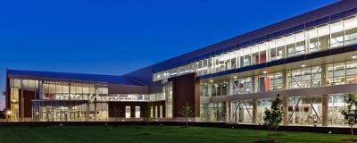 Student Fitness Center and McCormick Hall, Illinois State University. Photo by Mark Ballogg at Ballogg Photography.