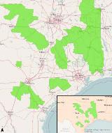 Figure 1 Dewberry is acquiring 49,332 square miles of lidar topography data for USGS 3DEP and FEMA in east and east-central Texas.