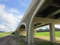 This newly completed section includes bridge structures over the Lake Victor floodplain.