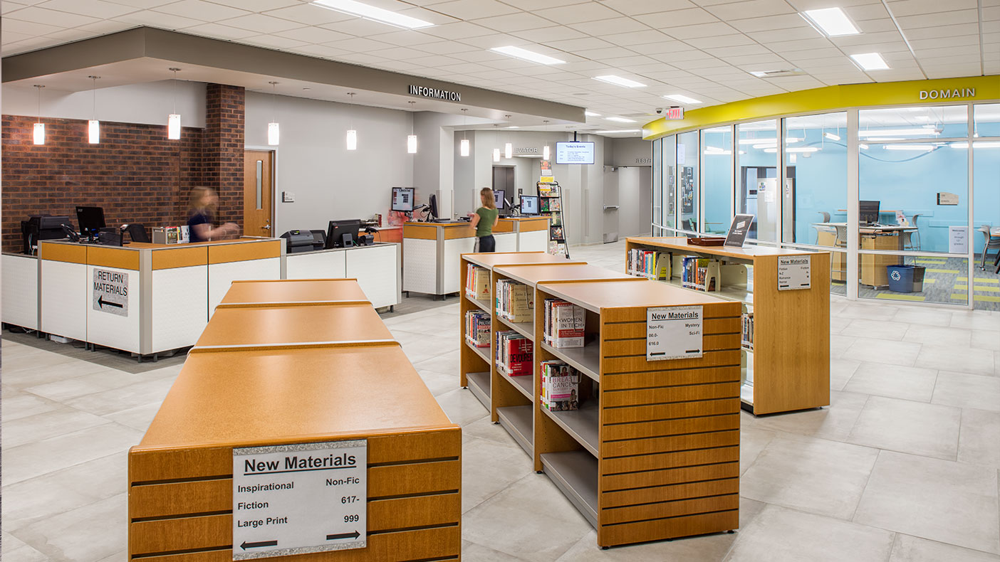 The 40-year-old Pekin Public Library received a major renovation to its 33,562 square feet of space.