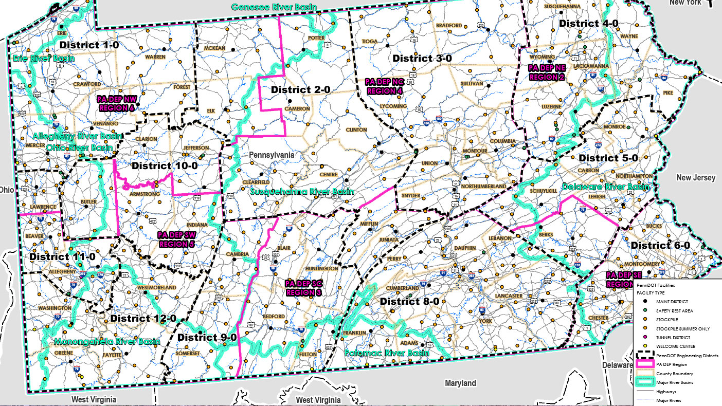 Our GIS maps created inventories for reporting to the EPA and PADEP.