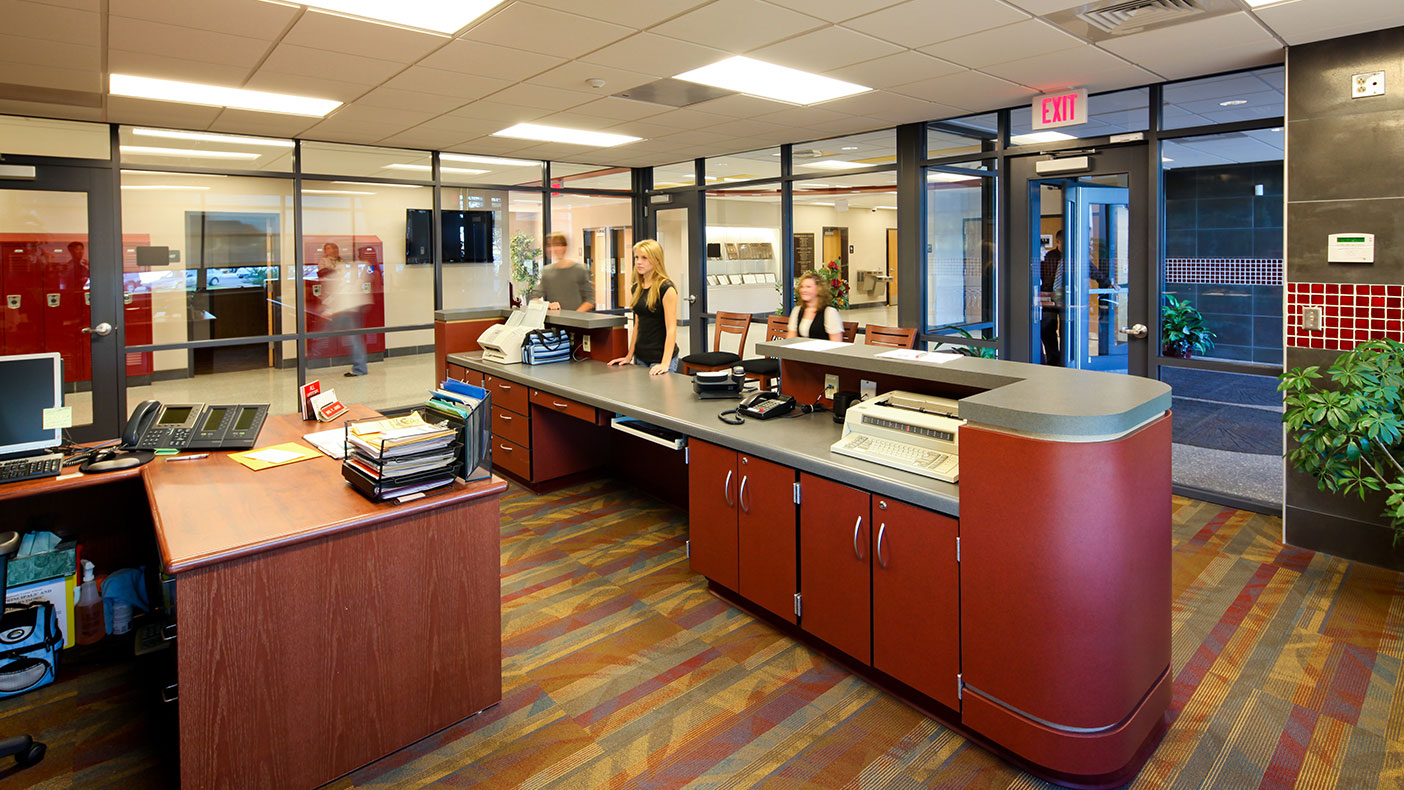With growing student populations, we expanded the administration space. 