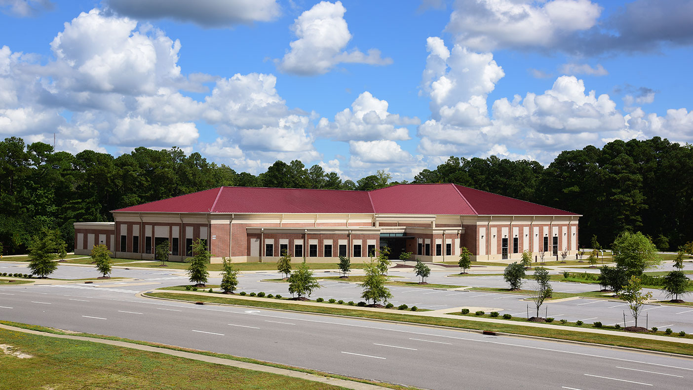 Built on the site of Fort Bragg's old noncommissioned officers club, our design prioritized sustainability.
