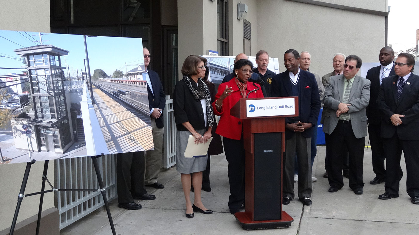 &quot;This project will expand the vitality of the Queens Village business corridor and benefits of quality service that the LIRR provides to the 1,583 daily commuters that use this station.&quot; New York State Assemblywoman Barbara M. Clark